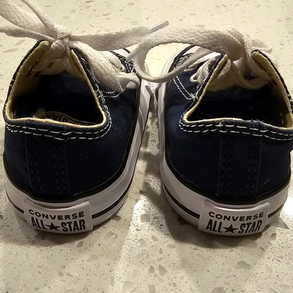 Converse Navy Blue Toddler Sneakers sz 2 - Picture 3 of 7